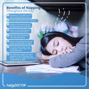 Benefits of napping for enhancing daytime alertness