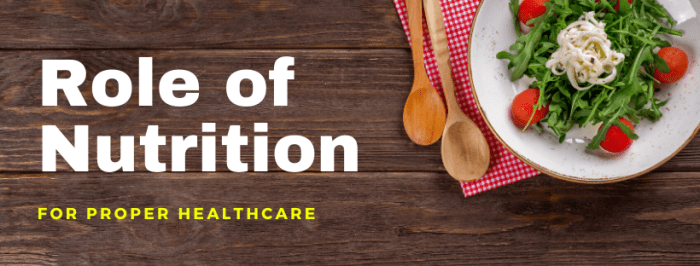Role of nutrition in preventive healthcare